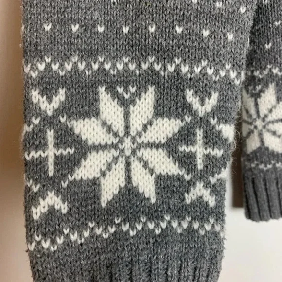 POL Nordic Deer Sweater Womens Fair Isle Reindeer Holiday Christmas Small - Picture 10 of 10